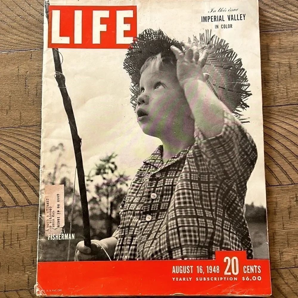 Life Magazine August 16, 1948. Imperial Valley Gorgeous pics & now funny 😄 Ads.